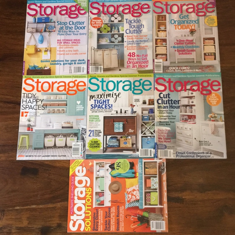 Storage by BH&G special interest publications 6 issues + 1 storage solutions mag